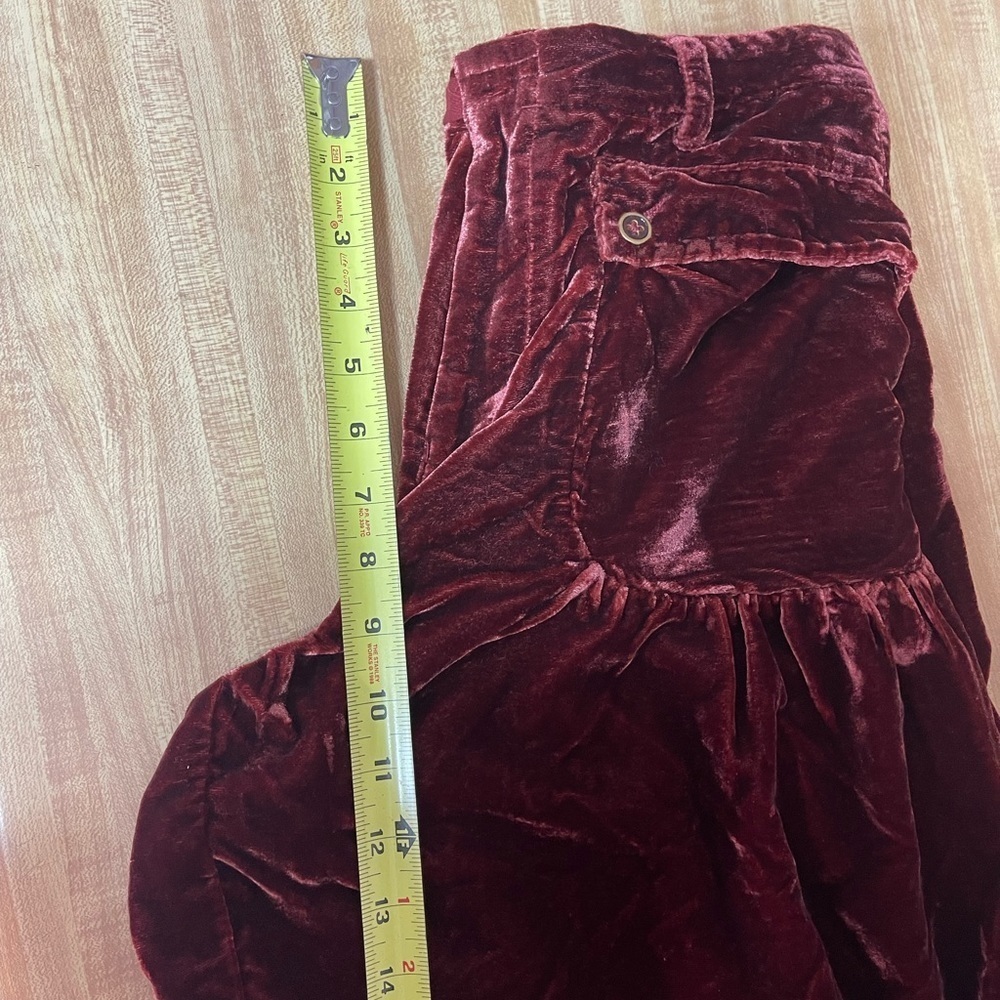 We the Free Lotus Velvet Garnet balloon pants women’s size 28 We the free - Picture 16 of 17